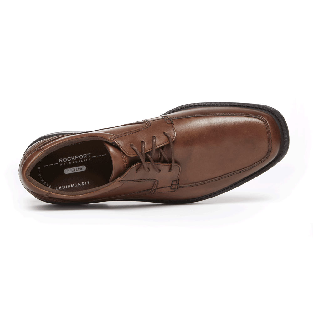 Zapatos Con Cordones Rockport Hombre Mexico - Style Leader 2 Apron Toe Marrom - YCIRD8631